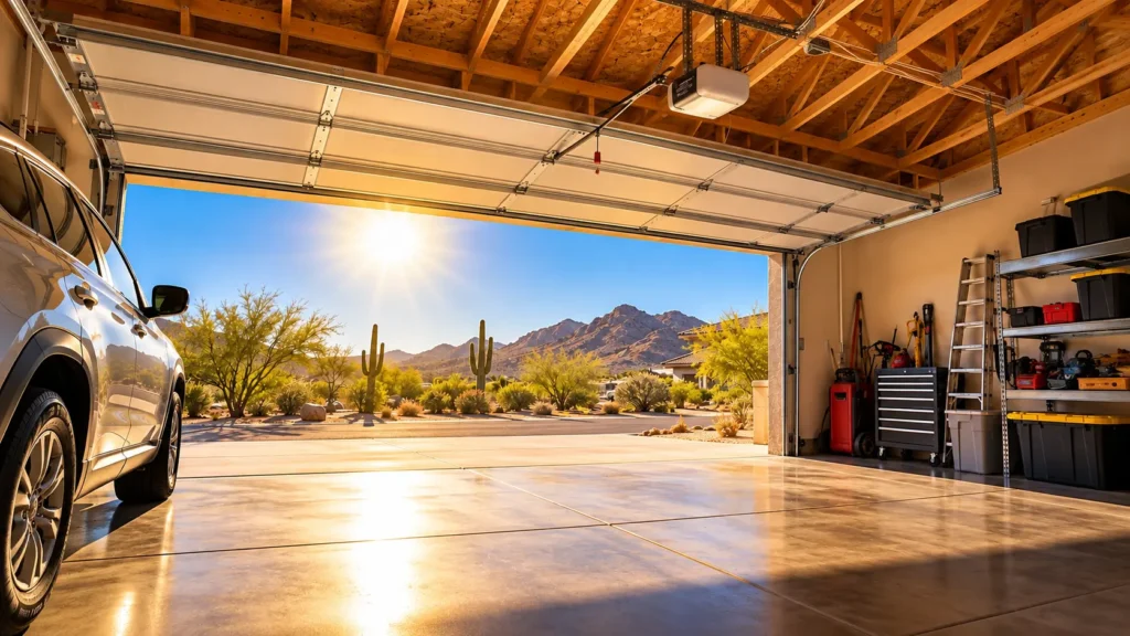 Garage insulation helping reduce heat in an Arizona home
