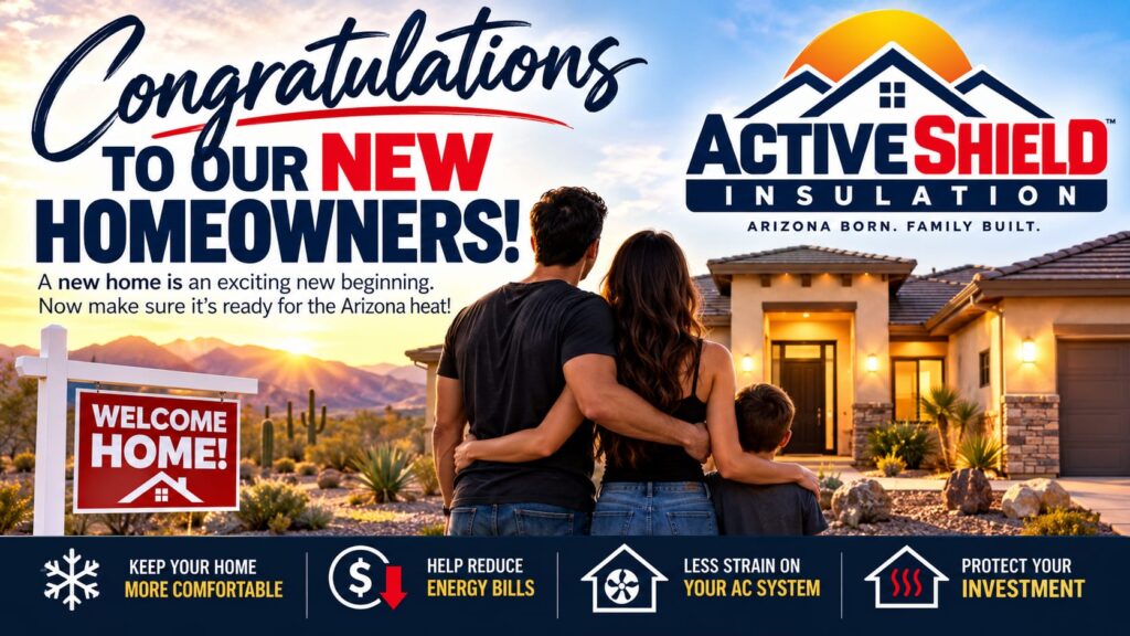 Attic insulation in an Arizona home to help prepare for summer heat